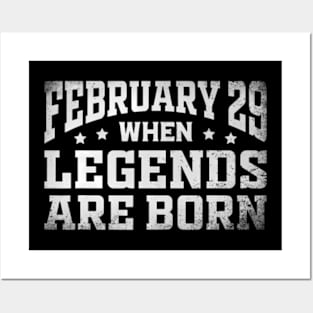 February 29 Birthday Leap Year Cool Leap Day Posters and Art